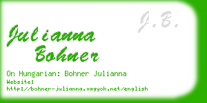 julianna bohner business card